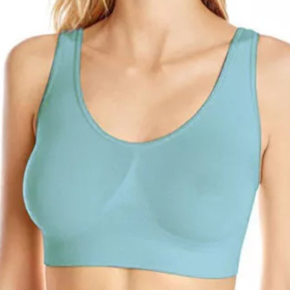 The Original Ahh by Rhonda Shear - Women's Seamless Leisure Bra - TURQUOISE